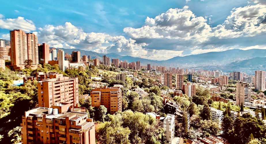 Skyline van Medellin Skyline van Medellin